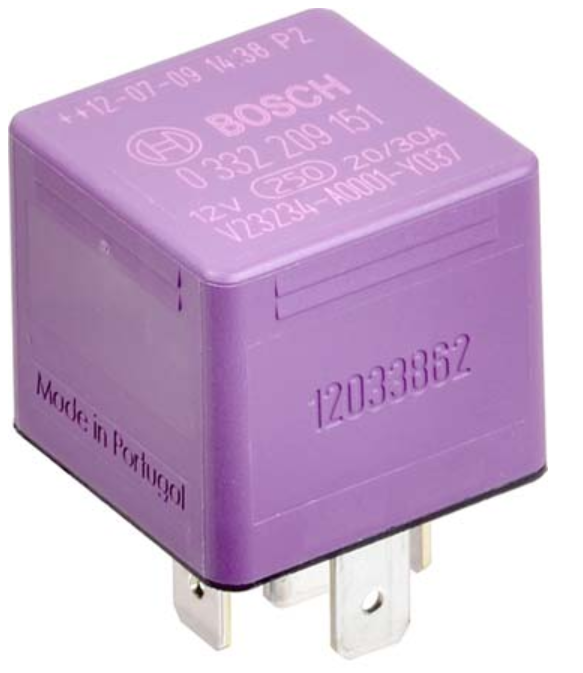 New BOSCH Mini Relay; BOS-0332209151441, 0332204101, 0332204101BLK, 0332209151, 0332209151315, 0332209151441, 0332209151BLK, 986332401, 933332057